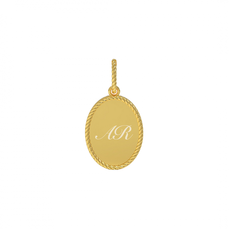 OVAL TWIST PENDANT